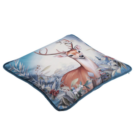 PROVANCE Нордик Чехол для подушки велюр, 40х40см, 100% полиэстер, олень