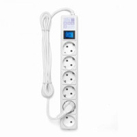 Power Cube (КУБ) сет. удл.-фильтр ПВС 3х1.5 6роз. (5+1) 3м БЕЛЫЙ 16А/3.5кВт SPG6-А1