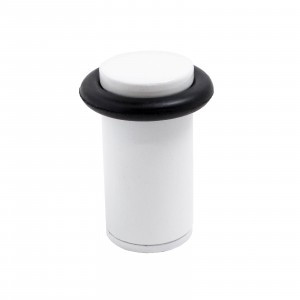 СТАНДАРТ Ограничитель дверной цилиндр 588А-1 WW белый ЕВРОПАКЕТ (320,40)