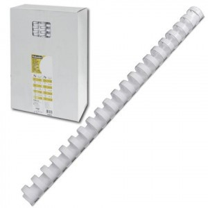 Пружины пласт. д/переплета FELLOWES набор 100шт, 19мм (для сшивания 121-150л) белые, FS-53474