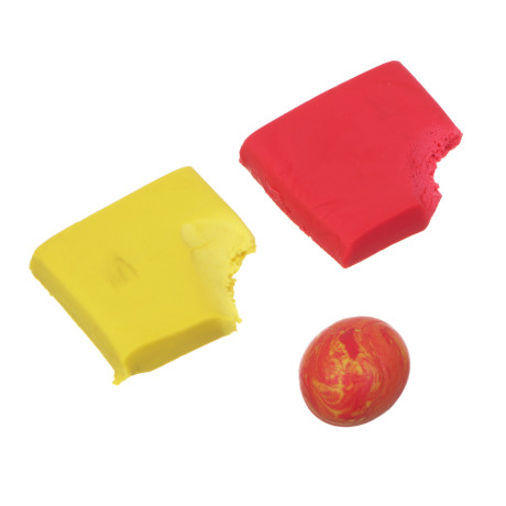 BY FLOMIK Ластик-мялка (меняет форму) 3,8х3,5х0,9см, квадратный, 4 цвета, ТПР, инд. штрихкод