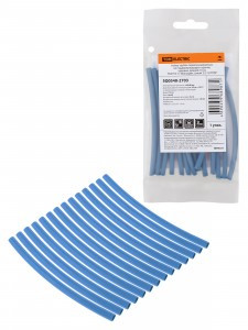 TDMНабор трубок термоусаживаемых, клеевых "Моноцвет, синий 3,2/1,0 SQ0548-2703