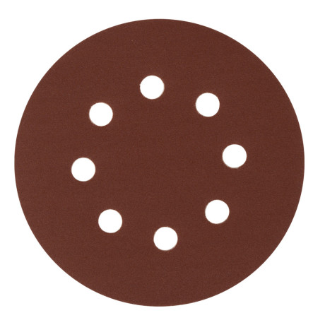 Круг абразивный на ворсовой подложке под "липучку", перфорированный, P 220, 125 мм, 5 шт Сибртех