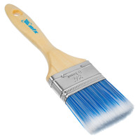 Кисть плоская &quot;Евро&quot; 2.5&quot;, искусственная щетина, деревянная ручка MTX
