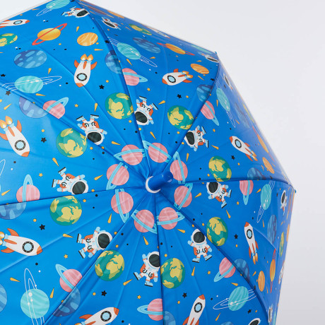 Зонт-трость, детский, POE, пластик, сплав, 50см, 8 спиц, космос синий,, МП-3