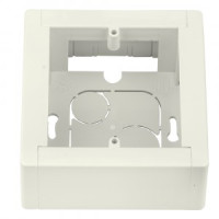 Bylectrica коробка-переходник ОУ 80х80х40 для накл. монтажа 1 пост ОУ бежевый К-440