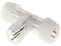 Муфта &quot;T&quot; д/дюралайта KOC-DL-3W13-CT, 13мм, чейзинг(3W), 10шт/уп, цена за шт, отгрузка уп. Космос