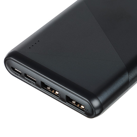 BY Аккумулятор мобильный 10000мАч, 2А, 2хUSB-A, 1xType-C, 1xMicro-USB