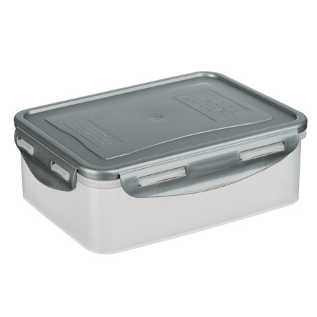 Контейнер герметичный для СВЧ с защелками, 1,1л, 205х135х67мм, пластик