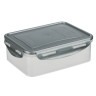 Контейнер герметичный для СВЧ с защелками, 1,1л, 205х135х67мм, пластик