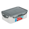 Контейнер герметичный для СВЧ с защелками, 1,1л, 205х135х67мм, пластик