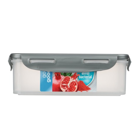 Контейнер герметичный для СВЧ с защелками, 1,1л, 205х135х67мм, пластик