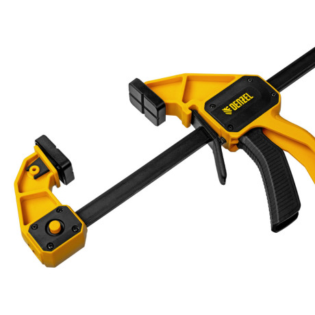 Струбцина F-образная, быстрозажимная, 300 х 80 мм, усиленный нейлоновый корпус Denzel