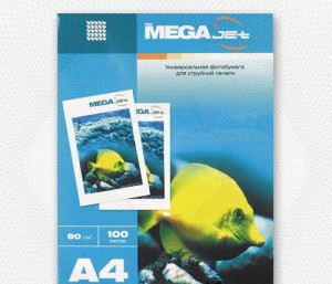 Бумага для полноцв.струй.печ. MEGAJET (А4,90г,матов.,100л/пач) Герм. 47001