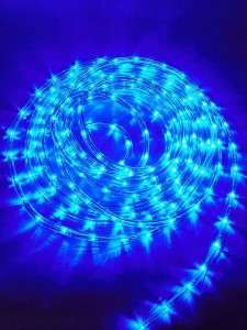 Uniel Дюралайт  8м с контроллером, синий, 8 реж. 24LED/м ULD-D50 8M/С08 IP44 BLUE