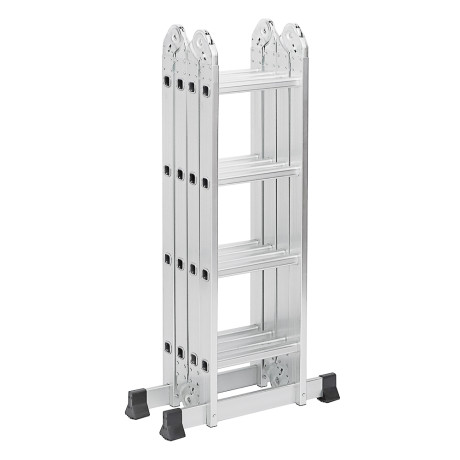 ЕРМАК Лестница-трансформер (макс.нагрузка 150кг) алюминий, 4 секции по 4 ступени,4х4,профиль 1,2мм