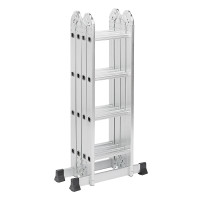 ЕРМАК Лестница-трансформер (макс.нагрузка 150кг) алюминий, 4 секции по 4 ступени,4х4,профиль 1,2мм