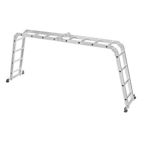 ЕРМАК Лестница-трансформер (макс.нагрузка 150кг) алюминий, 4 секции по 4 ступени,4х4,профиль 1,2мм