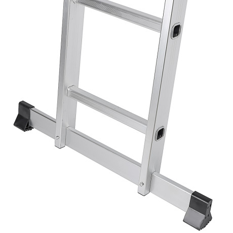 ЕРМАК Лестница-трансформер (макс.нагрузка 150кг) алюминий, 4 секции по 4 ступени,4х4,профиль 1,2мм