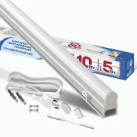 IONICH св-к св/д линейный T5 5W(450lm) 6500K 6K 286x23x33 выкл.(шнур с вилк) IP40 ILED-COCB 300 1566