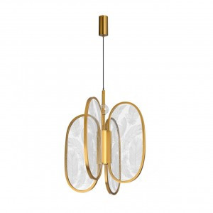 ODEON LIGHT 6664/38L L-VISION ODL_EX24 015 св-к подвес ант.бронз/акрил LED 38W 2500lm 3000K PIUMA