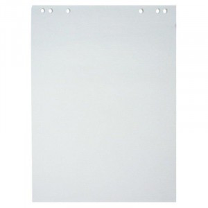 Бумага для флипчартов Блок бумаги для флипчартов белый 67,5х98 20 лист. 5 бл/уп 80гр. 275158