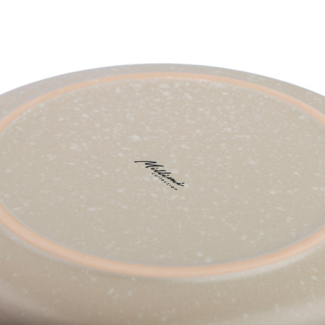 MILLIMI Тарелка десертная 20х2см, керамика, бежевый