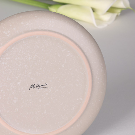 MILLIMI Тарелка десертная 20х2см, керамика, бежевый