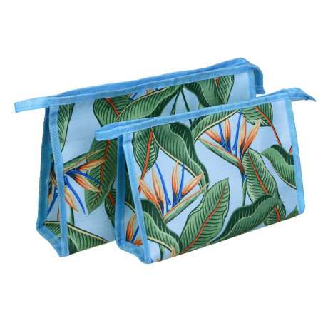 ЮL Набор косметичек 2 шт, полиэстер, ПВХ, L 26,5х17х7см, M 23х14,5х5,5см, 3 диз.