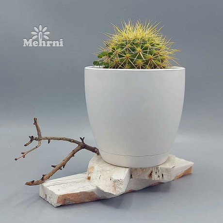 Горшок 0,47л белый 101/10-1 х48