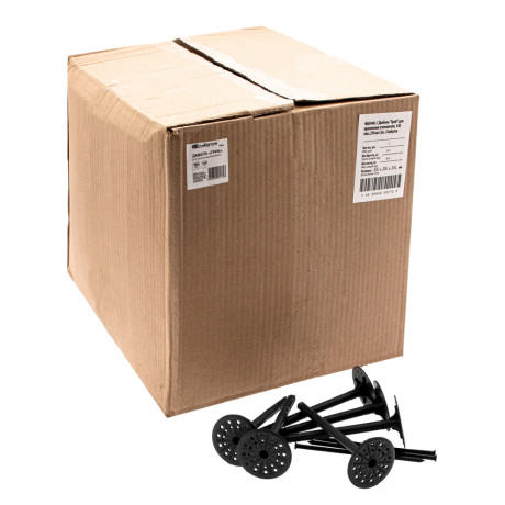 Дюбель, "Гриб" для крепления утеплителя, 140 мм, 350 шт/уп Сибртех