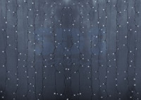 Гирлянда-занавес ул. Св/д дождь 160LED бел. 2x0,8м/20нит., 8реж. IP44, 10W 235-105 Neon Night