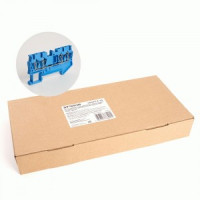 Stekker зажим самозажимной 4-х проводный ЗНИ 2,5 мм2, 28А LD554-2-25 (JXB ST 2,5) синий 39971