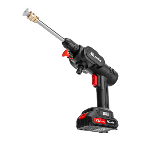 Моечная машина высокого давления аккумуляторная А-21-02, 40 бар, 4 л/мин, Li-ion 21 В, 2 акк.// MTX
