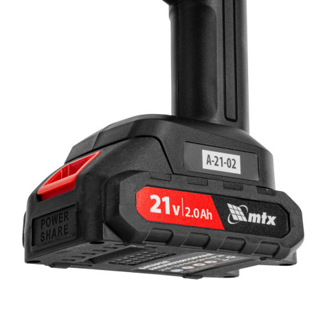 Моечная машина высокого давления аккумуляторная А-21-02, 40 бар, 4 л/мин, Li-ion 21 В, 2 акк.// MTX