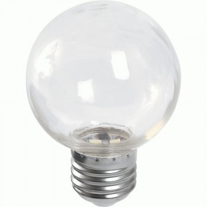 Feron Лампа св/д шар G60 E27 3W(240Lm) 6400K 6K прозр. 84x60 д/гирлянды Белт Лайт LB-371 38122
