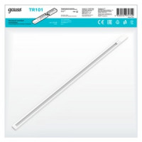 Gauss шинопровод наклад. 1-фазный 1м белый (с адаптером питания и заглушкой) TR101