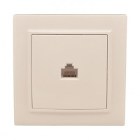 EKF Минск Розетка RJ-45 1-мест. СП бежевый ERK01-035-20