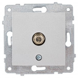 OVIVO мех. роз. СУ 1 мест. спутник (F-коннектор) серебро (ко всем рамкам) 600-000310-231