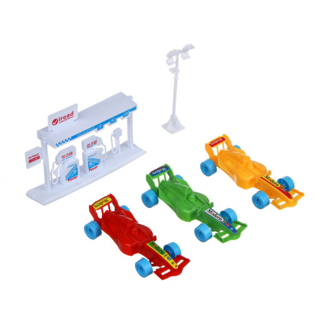 ИГРОЛЕНД Набор машинок «Формула скорости», PP, 31х21х3см