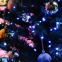 Feron Гирлянда-нить Роса (на проволоке) 200LED 5000К 23м IP20 зеленый шнур CL583 51443