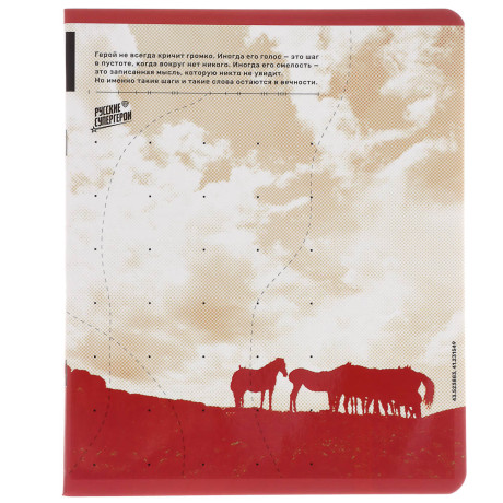 Тетрадь общая Русские Супергерои, формат А5, 48л. в клетку, на скобе, скругленные углы, в ассортим.