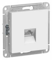 Systeme Electric AtlasDesign мех. роз. комп. СУ 1 мест. бел. Antibact.(пл.осн., RJ45) ATN000183(10!)