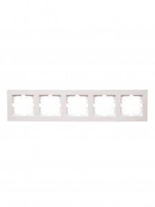 Lezard VESNA рамка СУ 5 мест. (горизонт) перламутр 742-3000-150