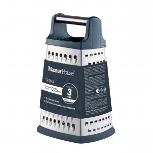 Терка четырехгранная Шерл, высота 22см, нерж сталь, пластик, основ-е резина 75498 Master House