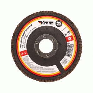 KRANZ Круг лепестковый торцевой, P40, 115х22,2мм KR-90-0005