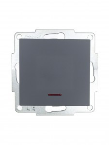 Lezard VESNA мех. выкл. СУ 1 кл. 10А (инд) графит (корп. ABS)   742-3488-111