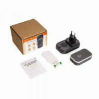 Звонок беспроводной С01 200м, 38мелод., 1xА23, черный, Сигнал