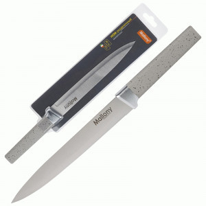 Нож разделочный MARMOLADA (лезвие 20см) пластиковая софт-тач рукоятка 108297 Mallony