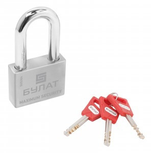 БУЛАТ ВС 3-С60-01 НС нержавеющая сталь 3кл. d=12мм Замок навесной36,12)